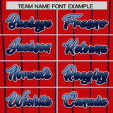 Custom Red Washington City Silhouette Authentic Baseball Jersey