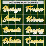 Custom Green Oakland City Silhouette Authentic Baseball Jersey