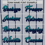 Custom Gray Seattle City Silhouette Authentic Baseball Jersey