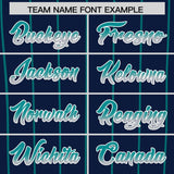 Custom Navy Seattle City Silhouette Authentic Baseball Jersey