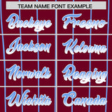 Custom Crimson Philadelphia City Silhouette Authentic Baseball Jersey