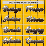 Custom Yellow San Diego City Silhouette Authentic Baseball Jersey