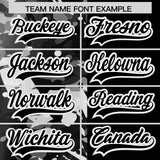 Custom Black White Split Personalized Graffiti Raglan Sleeve Authentic Baseball Jersey