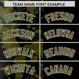 Custom Black Olive Split Personalized Graffiti Raglan Sleeve Authentic Baseball Jersey