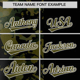 Custom Black Olive Split Personalized Graffiti Raglan Sleeve Authentic Baseball Jersey