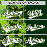 Custom Green Neon Green Split Personalized Graffiti Raglan Sleeve Authentic Baseball Jersey