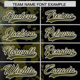 Custom Black Olive Split Personalized Graffiti Raglan Sleeve Authentic Baseball Jersey