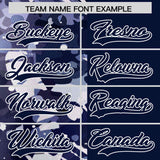 Custom Navy White Split Personalized Graffiti Raglan Sleeve Authentic Baseball Jersey