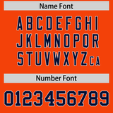 Custom Orange Black Split Personalized Graffiti Raglan Sleeve Authentic Baseball Jersey