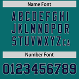 Custom Aqua White Split Personalized Graffiti Raglan Sleeve Authentic Baseball Jersey