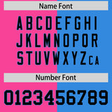 Custom Pink Powder Blue Split Fashion Coconut Tree Design Authentic Baseball Jersey