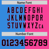 Custom Powder Blue Pink Split Fashion Coconut Tree Design Authentic Baseball Jersey