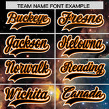 Custom Black Personalized Starburst Pattern Authentic Baseball Jersey