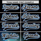 Custom Black Personalized Starburst Pattern Authentic Baseball Jersey