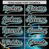 Custom Black Personalized Starburst Pattern Authentic Baseball Jersey