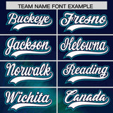 Custom Navy Personalized Starburst Pattern Authentic Baseball Jersey