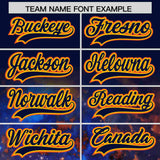 Custom Navy Personalized Starburst Pattern Authentic Baseball Jersey