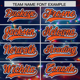 Custom Navy Personalized Starburst Pattern Authentic Baseball Jersey