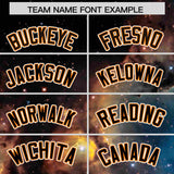 Custom Black Personalized Starburst Pattern Authentic Baseball Jersey