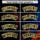 Custom Black Personalized Starburst Pattern Authentic Baseball Jersey