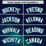 Custom Navy Personalized Starburst Pattern Authentic Baseball Jersey