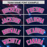 Custom Navy Personalized Starburst Pattern Authentic Baseball Jersey