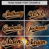 Custom Black Personalized Starburst Pattern Authentic Baseball Jersey