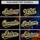 Custom Black Personalized Starburst Pattern Authentic Baseball Jersey