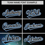 Custom Black Personalized Starburst Pattern Authentic Baseball Jersey