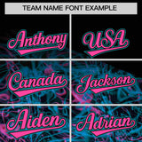 Custom Black Personalized Starburst Pattern Authentic Baseball Jersey