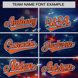 Custom Navy Personalized Starburst Pattern Authentic Baseball Jersey