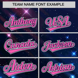 Custom Navy Personalized Starburst Pattern Authentic Baseball Jersey