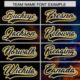 Custom Black Personalized Starburst Pattern Authentic Baseball Jersey