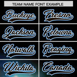 Custom Black Personalized Starburst Pattern Authentic Baseball Jersey