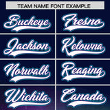 Custom Navy Personalized Starburst Pattern Authentic Baseball Jersey