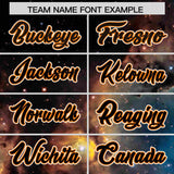 Custom Black Personalized Starburst Pattern Authentic Baseball Jersey