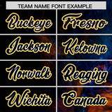 Custom Black Personalized Starburst Pattern Authentic Baseball Jersey
