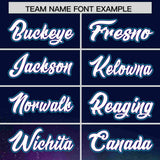Custom Navy Personalized Starburst Pattern Authentic Baseball Jersey