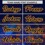 Custom Navy Personalized Starburst Pattern Authentic Baseball Jersey