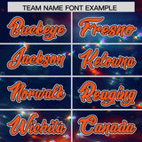 Custom Navy Personalized Starburst Pattern Authentic Baseball Jersey