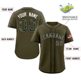 Custom Camo Font Baseball Jersey Personalized Print Team Name/Numbers Button Down Shirts for Men/Kids Outdoors