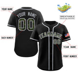 Custom Camo Font Baseball Jersey Personalized Print Team Name/Numbers Button Down Shirts for Men/Kids Outdoors