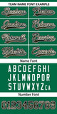 Custom Baseball Jersey Personalized Camo Font Print Team Name/Numbers Button Down Shirts Uniform