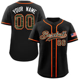 Custom Baseball Jersey Personalized Camo Font Print Team Name/Numbers Button Down Shirts Uniform