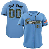 Custom Baseball Jersey Personalized Camo Font Print Team Name Numbers Shirts Uniform