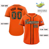 Custom Baseball Jersey Personalized Camo Font Print Team Name Numbers Shirts Uniform