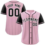Custom Stripe Fashion Raglan Sleeves Baseball Jersey Design Name Number Logo Sport Jersey