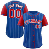 Custom Stripe Fashion Raglan Sleeves Baseball Jersey Design Name Number Logo Sport Jersey
