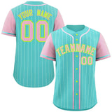 Custom Stripe Fashion Raglan Sleeves Baseball Jersey Design Name Number Logo Sport Jersey