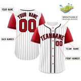 Custom Stripe Fashion Raglan Sleeves Baseball Jersey Design Name Number Logo Sport Jersey